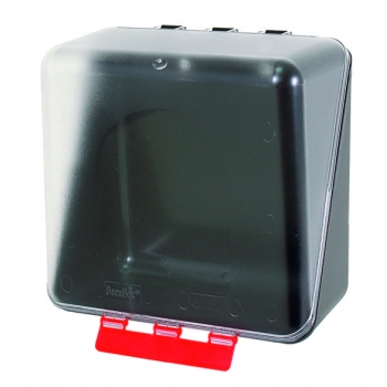 Secubox midi, secubox transparentny, pojemnik maski, pojemnik bhp, pojemnik ochronny, pudło bhp