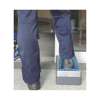 automatyczny dyspenser obuwia jednorazowego, podajnik obuwia foliowego bez rąk, automat obuwie foliowe